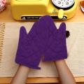 1 Pair Craft Cotton Oven Glove Pot Holder Cooking Mitts Yellow