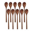 Wooden Spoons,10 Pcs for Mixing Stirring,long Handle Kitchen Utensil