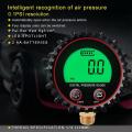 Digital Car Tire Air Pressure Inflator Gauge Lcd Display 1/4