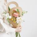 20pcs Handle Kraft Paper Flower Bags Flowers Wrapping Gift Flower A