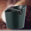 Coffee Knock Ground Barrel Recycling Barrel with Stick Dark Green