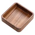 1pcs Walnut Wood Plate Japanese Tray Tableware Household - Square