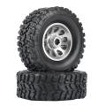 4pcs Metal Beadlock Wheel Hub Rim and Rubber Tire Set for Wpl C14,3