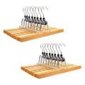8 Piece Wooden Series Non-slip Wood Hangers with 360 Degree Rotation