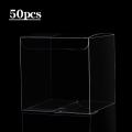 50pcs Clear Plastic Boxes for Gifts Pvc Packing Box Gift Packaging