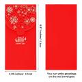 20pcs Chinese New Year Red Lucky Money Envelopes (7x3.4 Inch)