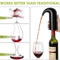 Electric Wine Pourer Wine Aerator Portable One-touch Automatic Black