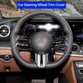Car Steering Wheel Lower Trim Cover Abs for Mercedes-benz Chrome