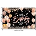 Birthday Banner for Women, for Anniversary Decoration with Ribbon