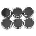 6pcs / Set Clear Lid Magnetic Spice Jar Kitchen Condiment Holder