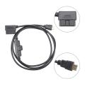 Interface Cable Obdii to Hdmi-compatible Monitor for Cs2 Cts2 Cts3