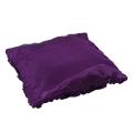 2x Purple Satin Rose Flower Square Pillow Cushion Pillowcase Case