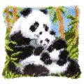 Latch Hook Pillow Kit for Adults Diy Printed Canvas Panda Pattern