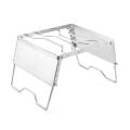 Camping Pot Bbq Grill Bracket Holder Outdoor Foldable Stove Stand