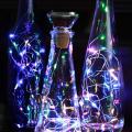 6pcs Solar Wine Bottle Lights,2m 20 Leds String Light (warm White)