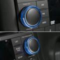 Aluminum Cd Switch Button Cover Trim for 11-17 Jeep Wrangler Jk(blue)