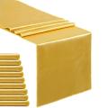 Table Runner for Wedding Baby Baptism Table Decor 10 Pack Gold