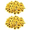 Approx 200pcs Artificial Gerbera Daisy Flowers Heads for Diy Wedding