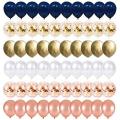 Navy Blue and Gold Confetti Balloons,birthday Balloons for Birthday