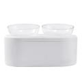 Cat Dog Raised Feeder Food Water Bowl with Elevated Stand Double Bowl