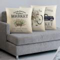 Summer Pillow Covers 18x18 Inches, Set Of 4 Farmhouse Summer