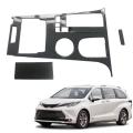 2pcs Carbon Fiber Gear Shift Panel Decal for Toyota Sienna 2021 2022