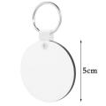 20pcs Sublimation Blank Keychain Diy with Key Ring Thermal Transfer