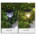 Post Column Lamp Waterproof Landscape Garden Solar Light,warm Light