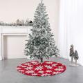 Christmas Tree Skirt - 48 Inches Snowflake Tree Skirt for Christmas