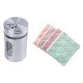 Stainless Steel Flour Sifter Cup Jar Toothpick Storage Bottle