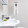 Dispenser Wall Mount, Manual Hand Shampoo Shower Gel Dispenser