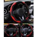 Car Steering Wheel Cover Non-slip for Car Decoration Red