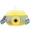 Camera Water Bottle with Straw Sports Water Cup for Kids-yellow