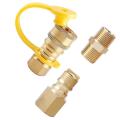 3/8 Inch Natural Gas Quick Connector 1lp Propane Adapter Fittings