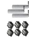 1set Hepa Filter Wet Dry Soft Roller Brush Parts for Tineco Floor 2.0