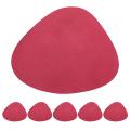 Set Of 6 Triangle Oval Leather Place Mats Washable Place Mats E