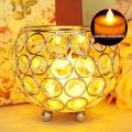 Crystal Tea Light Candle Holders/candle Shade 10cm Diameter(golden)