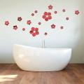 3d Crystal Floral Wall Stickers, Removable Mirror , Diy Home Decor -2