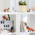 8pcs Fox Animal Toy Figures Set for Cake Topper Party Favors