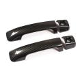 Car Exterior Door Handle Decorative Cover Trim 4pcs,abs Carbon Fiber