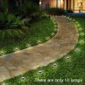 3x 10 In 1 Solar Lights Waterproof for Garden Path Pool Decor