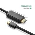 Mini Dp to Hdmi 6 Feet Cable for Macbook Air/pro, Monitor, Projector