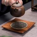 Walnut Teapot Mat Pot Holder Coaster Teapot Holder Accessories-b