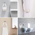 2 Piece Set Nautical Rope Toilet Paper Wall Mounted Towel Holder