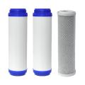 3 Pcs Water Purifier Filter 10 Inch Flat Mouth Udf,cto Compressed