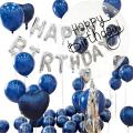 Dark Blue Garlands Balloon Arch for Baby Anniversary Party Decor