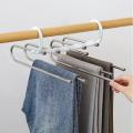 Pants Hangers 5 Layers Non-slip Clothes Closet for Skirts Scarf