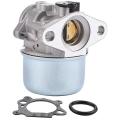 799868 Carburetor with 496116 Air Filter Base Compatible with 124l02