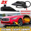 Car Front Sequential Dynamic Led Turn Signal Light Fog Lamp Drl