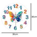 Colorful Numbers Modern Wall Clock Art Home Decoration Wall Clock